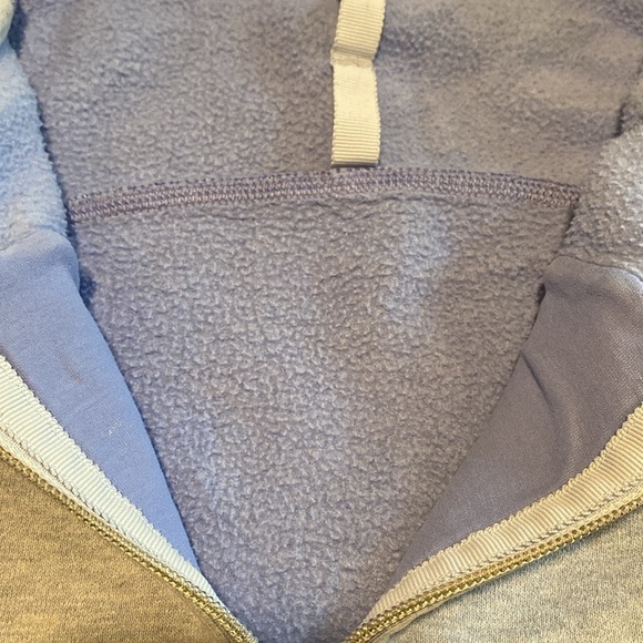 Lululemon Light Blue Heavy Zip Up Hoodie Jacket Size 6 in EUC - Picture 5 of 8